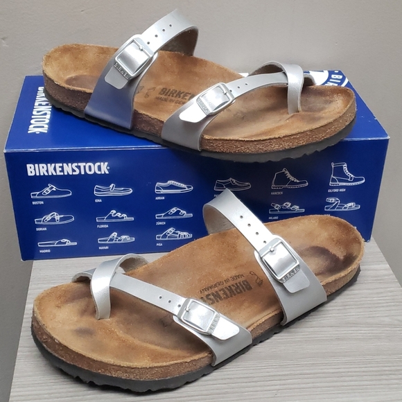 Birkenstock Shoes - Birkenstock Mayari Silver Sz. 40